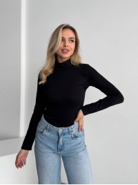 Жіночий теплий гольф чорного кольору 35577