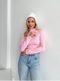 Жіночий теплий гольф рожевого кольору 35579
