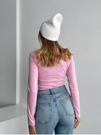 Жіночий теплий гольф рожевого кольору 35579