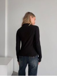 Жіноча тепла кофта на змiцi чорного кольору 35587