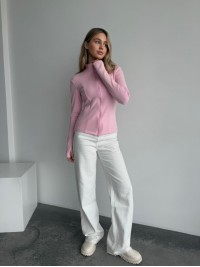 Жіноча тепла кофта на змiцi рожевого кольору 35588