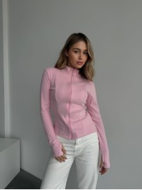 Жіноча тепла кофта на змiцi рожевого кольору 35588