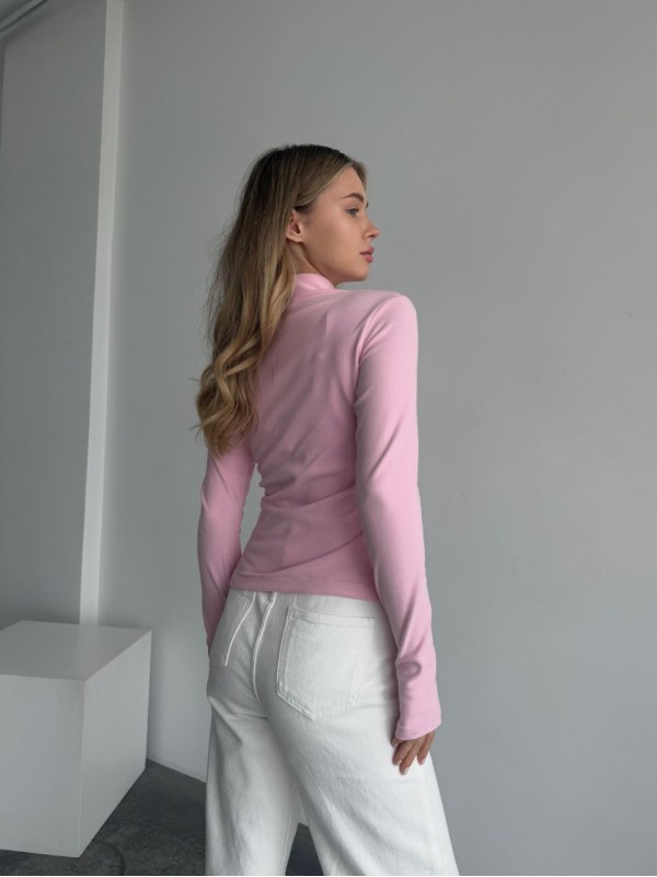 Жіноча тепла кофта на змiцi рожевого кольору 35588