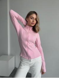 Жіноча тепла кофта на змiцi рожевого кольору 35588