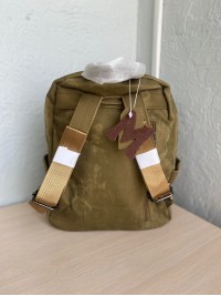 Жіночий базовий рюкзак із еко-шкіри + текстиль колір хакі 35663