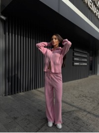 Жiночий прогулянковий костюм рожевого кольору 35689