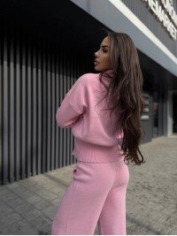 Жiночий прогулянковий костюм рожевого кольору 35689