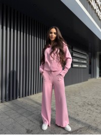 Жiночий прогулянковий костюм рожевого кольору 35689