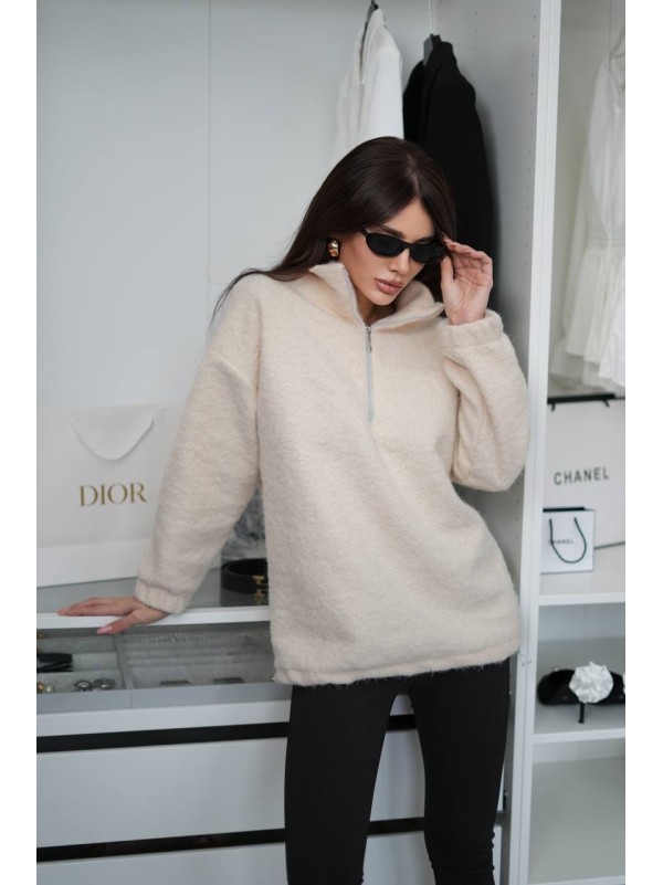 Жіночий теплий комплект (худi+лосини) чорно-бiлого кольору 35701