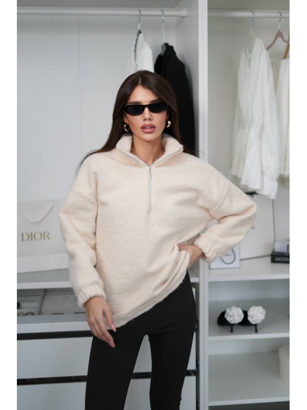 Жіночий теплий комплект (худi+лосини) чорно-бiлого кольору 35701