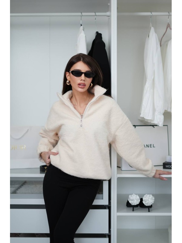 Жіночий теплий комплект (худi+лосини) чорно-бiлого кольору 35701