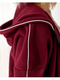 Жiночий теплий костюм на змiйцi бордового кольору 35803