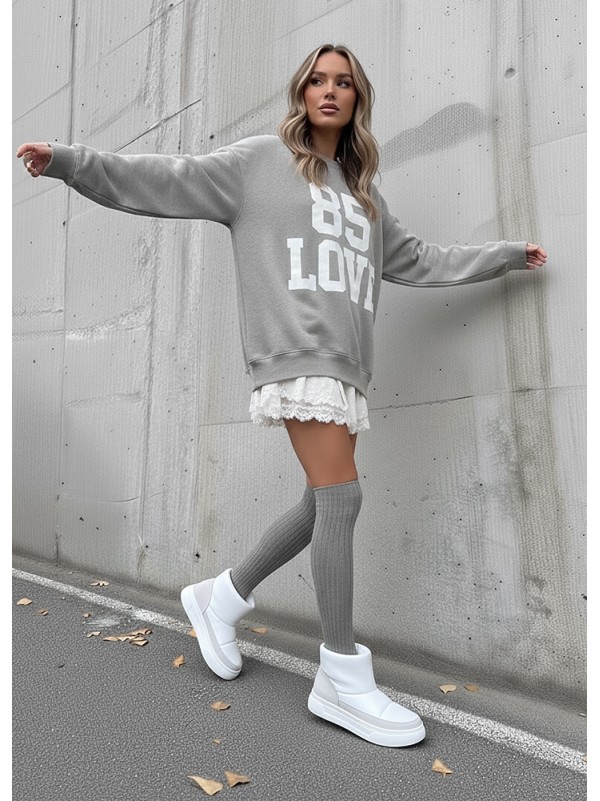 Жіночі уггі з натуральної шкіри (цигейка) білого кольору 35831