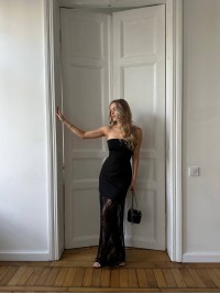 Вечiрня сукня мiнi на шнуровці+спідниця чорного кольору 35871