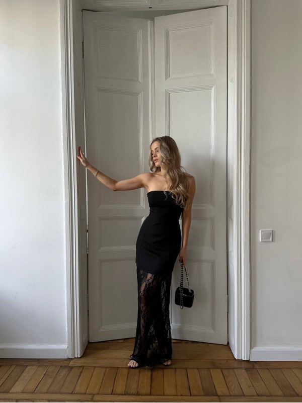 Вечiрня сукня мiнi на шнуровці+спідниця чорного кольору 35871