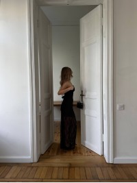 Вечiрня сукня мiнi на шнуровці+спідниця чорного кольору 35871