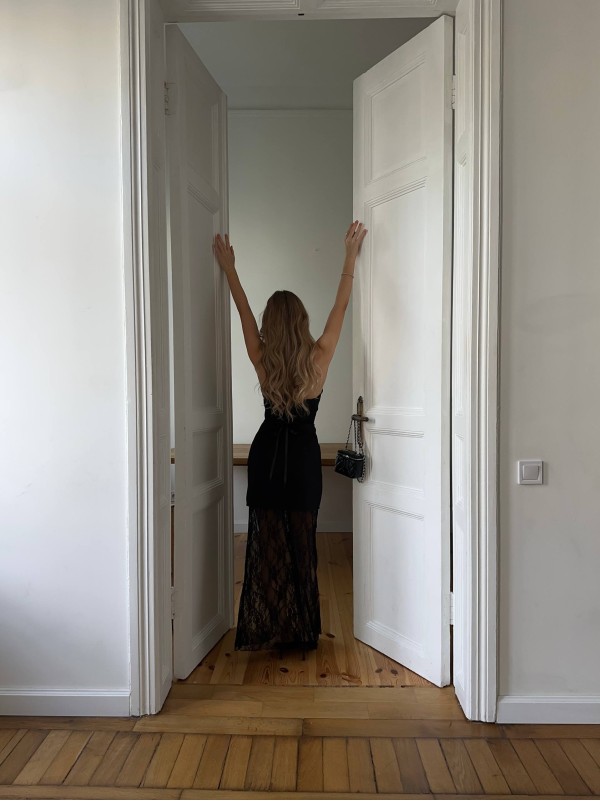 Вечiрня сукня мiнi на шнуровці+спідниця чорного кольору 35871