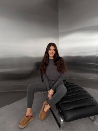 Жіночий базовий термокостюм сiрого кольору 35913