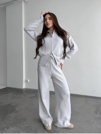 Жiночий прогулянковий костюм сiрого кольору 35954