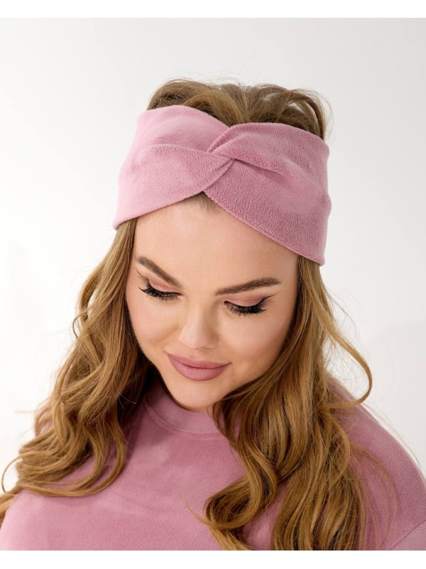 Домашній комплект трiйка (костюм+чалма) пудрового кольору 35961