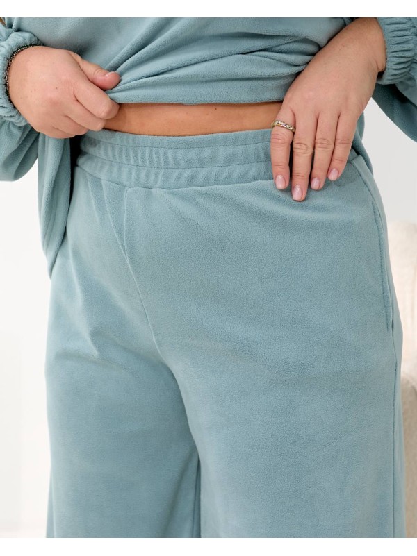 Домашній комплект трiйка (костюм+чалма) фiсташкового кольору 35964