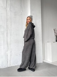 Базовий жiночий костюм з альпаки чорного кольору 35967