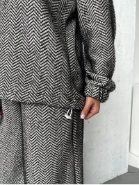 Базовий жiночий костюм з альпаки чорно-бiлого кольору 35969