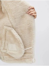 Жіноча дублянка молочного кольору 35977