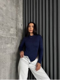 Блискучiй боді синього кольору 36020