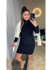 Базова ангорова сукня міні чорного кольору 36022