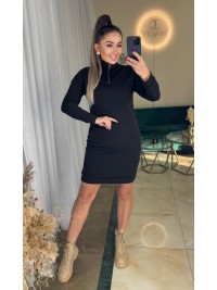Базова ангорова сукня міні чорного кольору 36022