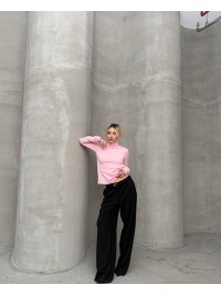 Жіночий теплий гольф рожевого кольору 36042