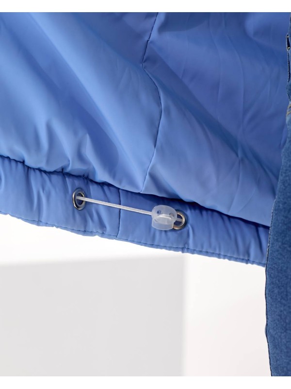 Жіноча зимова куртка блакитного кольору 36063