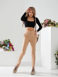 Штани бежевого кольору 24336