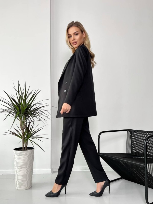 Костюм-трійка чорного кольору 24430