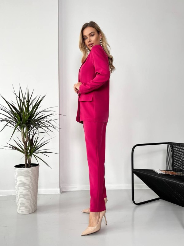 Костюм-трійка малинового кольору 24431