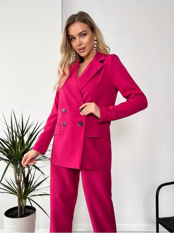 Костюм-трійка малинового кольору 24431