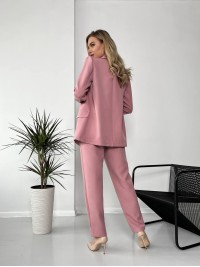 Костюм-трійка кольору запорошена троянда 24433