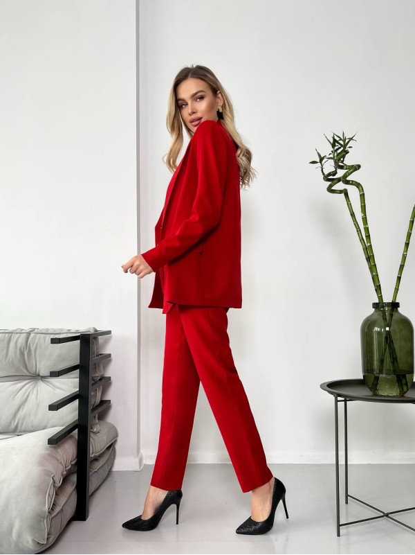 Костюм-трійка червоного кольору 24435