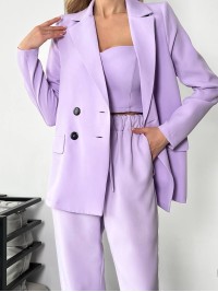 Костюм-трійка лавандового кольору 24436