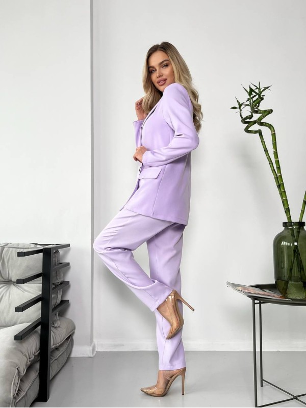 Костюм-трійка лавандового кольору 24436