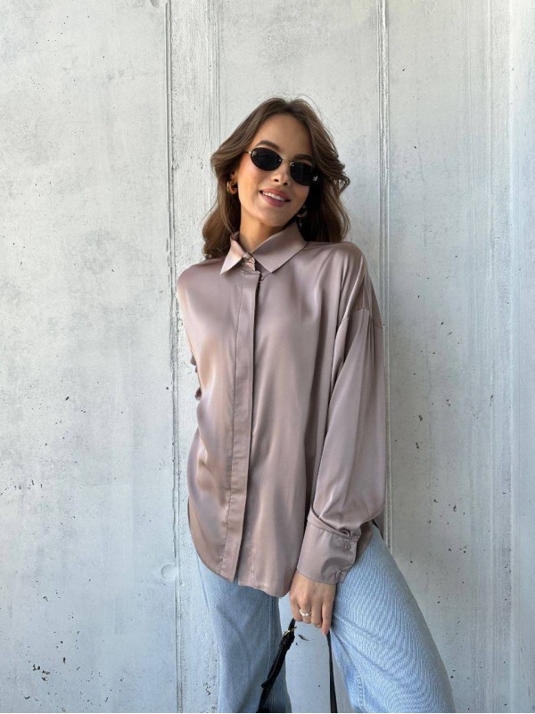 Сорочка кольору свiтлого капучино 24770