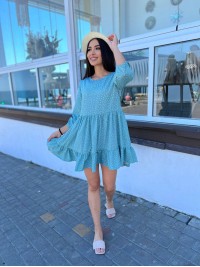 Сукня вільного крою м'ятного кольору 27089