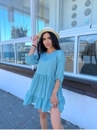 Сукня вільного крою м'ятного кольору 27089