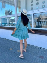 Сукня вільного крою м'ятного кольору 27089