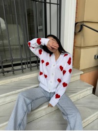 Жіночий кардиган білого кольору 27263