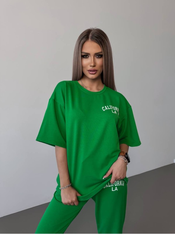 Жіночий спортивний костюм "California" зеленого кольору 27322