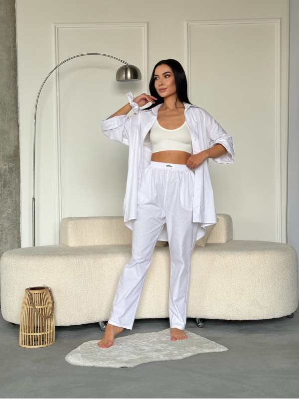 Жіночі повсякденнi штани бiлого кольору 27445