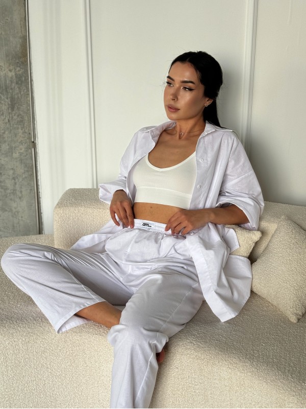 Жіночі повсякденнi штани бiлого кольору 27445