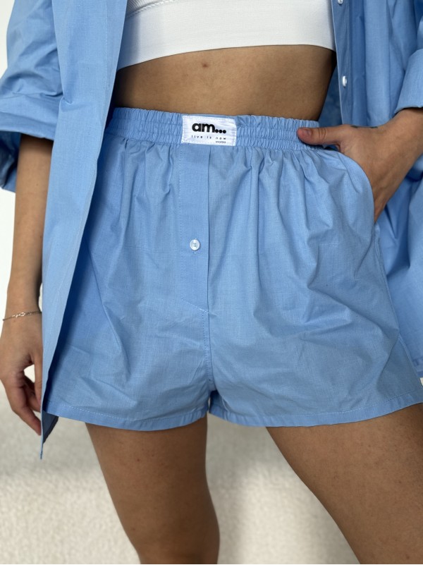 Жіночі шорти блакитного кольору 27448